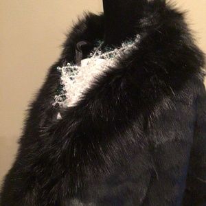 Faux fur stole